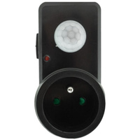 Czujnik Ruchu i Zmierzchu PIR  do Gniazdka 120° 9m Wewnętrzny Czarny