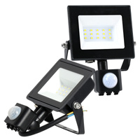 Naświetlacz LED Zewnętrzny Ogrodowy 20W 1620lm 4000K Neutralny 120° z Czujnikiem Ruchu IP44 IK05 Czarny MHC Kobi