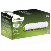 10x Wkład do Opraw LED Moduł INSERT Mleczny 7W = 60W 120° 670lm 4000K Neutralny Ściemnialny LUMILED