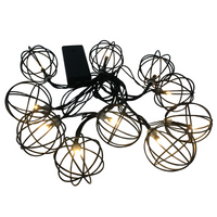 Girlanda Ogrodowa LED Bateryjna 2,1m na baterie 2xAA VIBORG Czarna GOLDLUX (Polux)