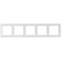 Ramka Pięciokrotna do Włączników Światła Gniazdek Biała LEGRAND VALENA LIFE