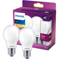 2x Żarówka LED E27 A60 8.5W = 75W 1055lm 2700K Ciepła FILAMENT LED Classic Philips