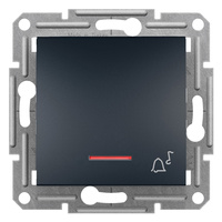 Przycisk Dzwonek z Podświetleniem bez Ramki Podtynkowy SCHNEIDER ASFORA