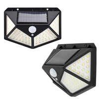 Lampa Solarna Ogrodowa Kinkiet Elewacyjny Zewnętrzny 6500K Zimna z Czujnikiem Ruchu i Zmierzchu IP44 Czarna Lumina Kobi