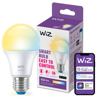 Żarówka LED E27 A60 8W = 60W 806lm 2700-6500K TW Inteligentna SMART WiFi Bluetooth Aplikacja WiZ