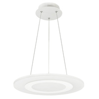 Modna LAMPA wisząca, SUFITOWA MIKELI 17W 4000K BIAŁA GOLDLUX (Polux)