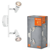 Lampa LED Ścienna Sufitowa Kinkiet Oprawa Natynkowa 6.8W 460lm 3000K Ciepła Ściemnialna Biały LED Spot Ledvance