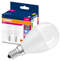 2x Żarówka LED P45 Kulka E14 6.5W = 60W 806lm 4000K Neutralna 150° VALUE CLASSIC Osram