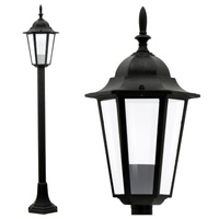 Lampa Ogrodowa Stojąca Latarnia Zewnętrzny 1xE27 Słupek 96cm Grafit