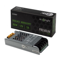 Zasilacz Modułowy LED Slim Premium 60W 12V Ecolight
