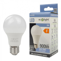 Żarówka LED A60 E27 9W 900lm 6500K Zimna Ecolight