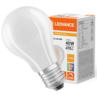 Żarówka LED A60 E27 4.2W = 40W 470lm 2700K Ciepła Biała FILAMENT ŚCIEMNIALNA LEDVANCE