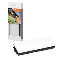 Lampka Podszafkowa LED Listwa Meblowa z Czujnikiem Ruchu Bezramkowa 3.85W 250lm 3000K Ciepła Ściemnialna Czarny Undercabinet Ledvance