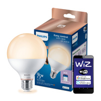 Żarówka LED E27 Kula G95 11W = 75W 1055lm 2700-6500K TW Inteligentna SMART WiFi Bluetooth Aplikacja WiZ Philips