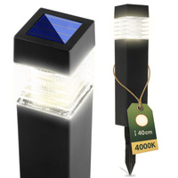 Lampa Solarna Ogrodowa LED NARIS Wbijana Słupek 40cm LUMILED