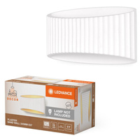 Lampa Ścienna Dekoracyjna Kinkiet Oprawa Natynkowa E27 Biały Decor Ledvance