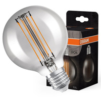 Żarówka LED Dekoracyjna G80 Kula E27 11W = 42W 500lm 1800K Ciepła 320° Dymiona Filament Ściemnialna Vintage 1906 Osram