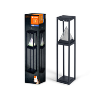 Lampa Ogrodowa LED Słupek Zewnętrzny Stojący 6W 400lm 3000K Ciepła RGB+W Ściemnialna 70cm IP44 Czarny SMART+ Bluetooth Alps Ledvance