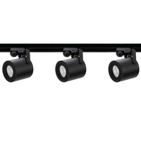 Zestaw Szyna Oświetleniowa Szynoprzewód 1,5m +3x Reflektor Szynowy LED Lampa GU10 Czarny Mat