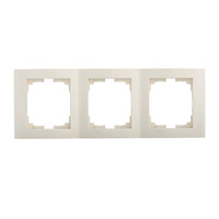 Ramka Potrójna Pionowa Natynkowa do Gniazdka Beżowy LOGI Kanlux