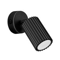 Lampa Ścienna Kinkiet Reflektor Tuba Spot 1x GU10 Czarna Karbon Deep Space SL.1579 Sollux