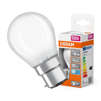 Żarówka LED P45 Kulka B22d 4W = 40W 470lm 4000K Neutralna 300° Retrofit Filament CLASSIC Osram