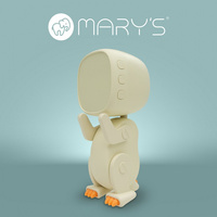 Zegar Elektroniczny dla Dzieci BUDZIK Biały Akumulatorowy 1200mAh ROBO MARY'S