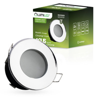 Oprawa Halogenowa Podtynkowa Wpuszczana LED MR16 Okrągła Chrom AQUS Lumiled