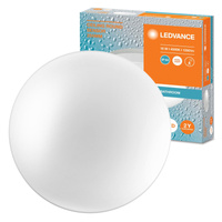 Plafon LED Lampa Sufitowa Natynkowa 18W 1350lm 4000K Neutralna IP44 Biały z Czujnikiem Dźwięku Ceiling Ledvance