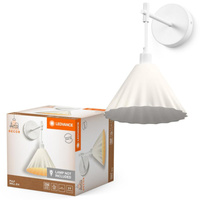 Lampa Ścienna Dekoracyjna Kinkiet Oprawa Natynkowa E14 Biały Decor Ledvance