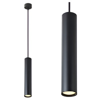 Lampa Wisząca Sufitowa KEON GU10 Regulowana Tuba Czarna MASTERLED