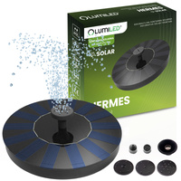 Fontanna Solarna LED HERMES Ogrodowa Pływająca z Pompą 180l/h LUMILED