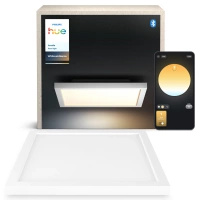 Panel LED Lampa Sufitowa Natynkowa 30x30 cm 19W 1940lm IP20 White Ambiance TW Biała Inteligentna SMART Zigbee Bluetooth Aurelle Philips HUE