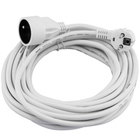 Przedłużacz sieciowy wtyk – gniazdo z uziemieniem 10m 3x1,5mm 16A Biały ECOLIGHT