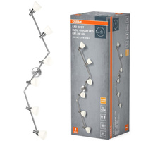 Lampa Sufitowa LED Oprawa Punktowa Reflektor 11.4W 1200lm 2700K Ciepła 300° Srebrna Spot Osram