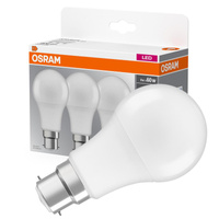 3x Żarówka LED A60 B22d 8W = 60W 806lm 4000K Neutralna 150° BASE Osram