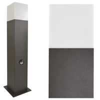 Lampa ogrodowa LED E27 NEW YORK TUBA Słupek 44cm z Czujnikiem - GOLDLUX (Polux)