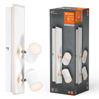 Lampa Sufitowa Ścienna LED Reflektor 2-Punktowy Dekoracyjny Ozdobny 29W Biały LEDVANCE