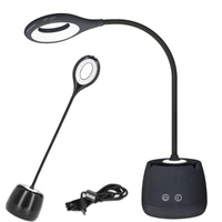 Lampka Biurkowa Stołowa LED Akumulatorowa 5W 180lm Czarna Lusia LED2B Kobi