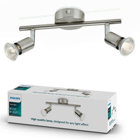 Lampa Sufitowa Reflektor 2x GU10 nikiel Limbali Philips