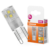 2x Żarówka LED Kapsułka G9 1.9W = 20W 200lm 2700K Ciepła 300° LED PIN Osram