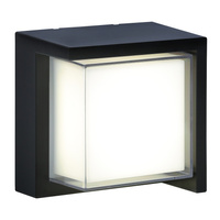 Kinkiet Ścienny LED Lampa Elewacyjna Zewnętrzna 12W 1400lm 4000K Neutralna 120° Czarny IP44 Essen Sanico Goldlux