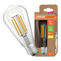 Żarówka LED ST64 E27 3.8W = 60W 806lm 3000K Ciepła 320° Filament CLASSIC ENERGY EFFICIENCY Osram