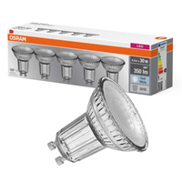 5x Żarówka LED PAR16 Reflektor GU10 4.3W = 32W 350lm 4000K Neutralna 36° BASE Osram