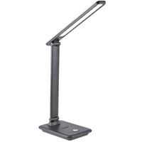 Lampka Biurkowa Nocna LED 8W CCT 3in1 3000-6500K Szkolna Czarna VINTO GOLDLUX (Polux)