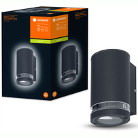 Lampa Ogrodowa Zewnętrzna Kinkiet Elewacyjny LED GU10 IP44 Szary Endura Ledvance