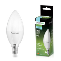 Żarówka LED E14 Świeczka B35 10W = 75W 1055lm 6500K Zimna 180° LUMILED
