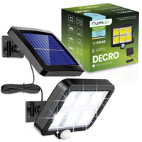 Naświetlacz Solarny LED Halogen Lampa Ogrodowa 6500K IP65 Czujnik Ruchu i Zmierzchu DECRO LUMILED