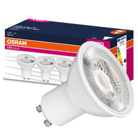 3x Żarówka LED PAR16 Reflektor GU10 6.9W = 50W 575lm 3000K Ciepła 120° VALUE Osram