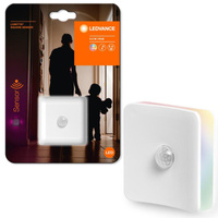 Lampka Nocna LED Orientacyjna do Gniazdka z Czujnikiem Ruchu Biały Lunetta Ledvance